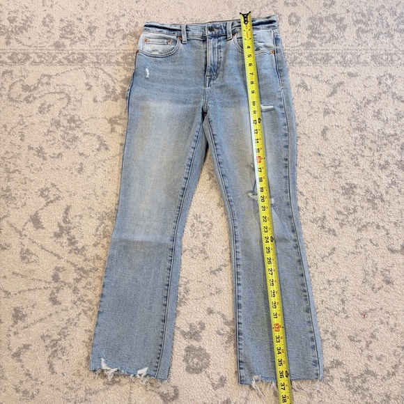 Pistola 27 Light Wash Distressed Raw Hem Straight Jeans - Picture 3 of 8